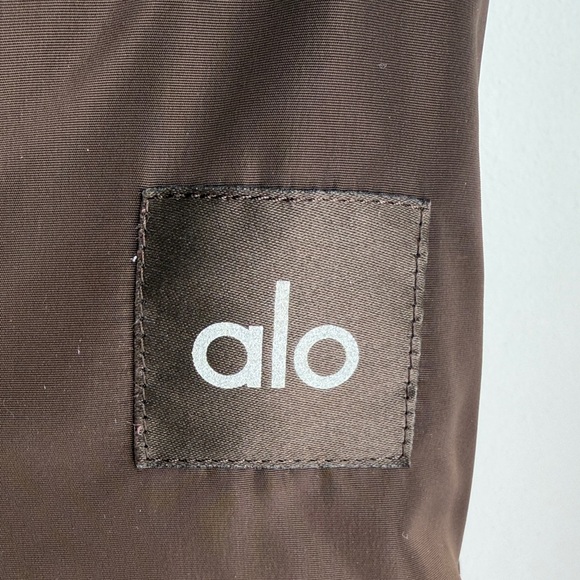 ALO Yoga Dark Brown Bomber Jacket - Picture 4 of 7